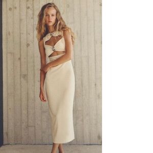 Zara CONCH SHELL CUT OUT DRESS